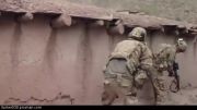 نبرد سربازان آمریكایی با تیربارچی های طالبان