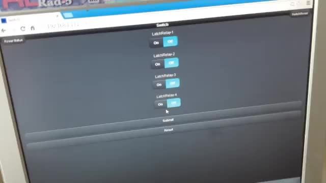 Web Control Relay - Arduino