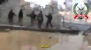 شلیک تانکT80 ارتش سوریه به تروریست ها