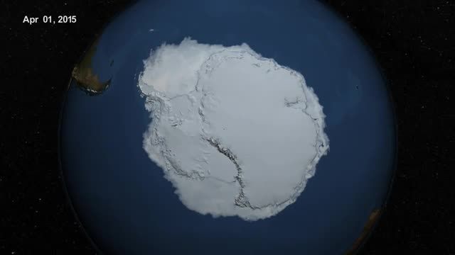 گسترش یخ در قطب جنوب در سال جاری Saraneh