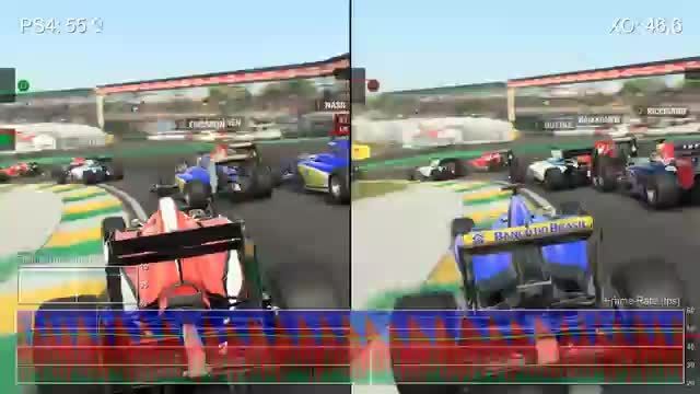 F1 2015 ps4 vs xbox one Gameplay