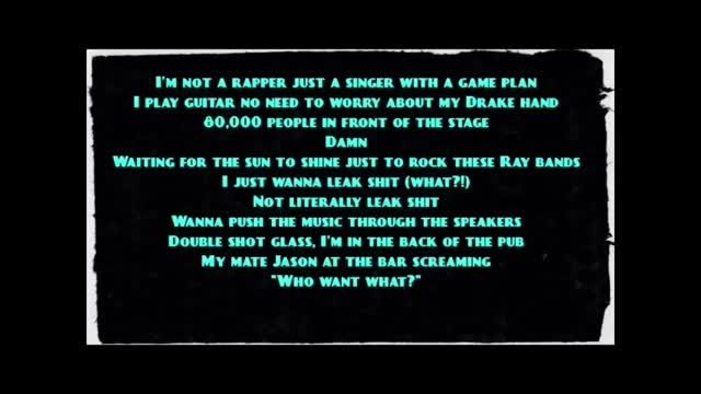 Hoodie Allen Feat. Ed Sheeran All about it (Lyrics)