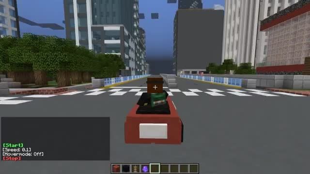 Minecraft | DRIVING A HOVERCAR{کامند کاستم}