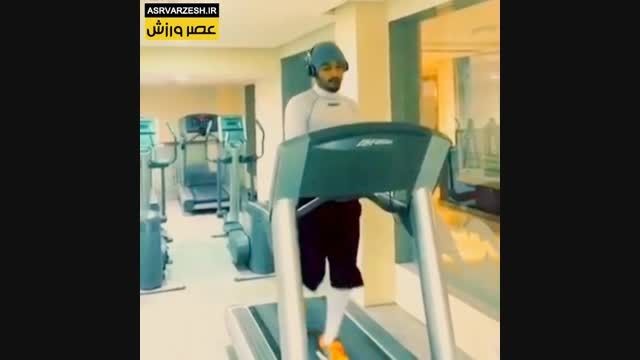 تمرین دویدن رضا قوچان نژاد