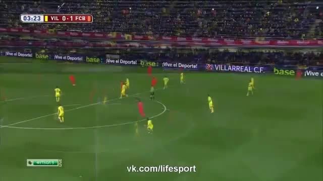 گلهای بازی بارسلونا و ویارئال 2015