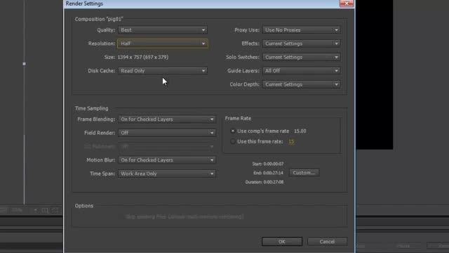 Adobe After Effects CS6 Save as .GIF