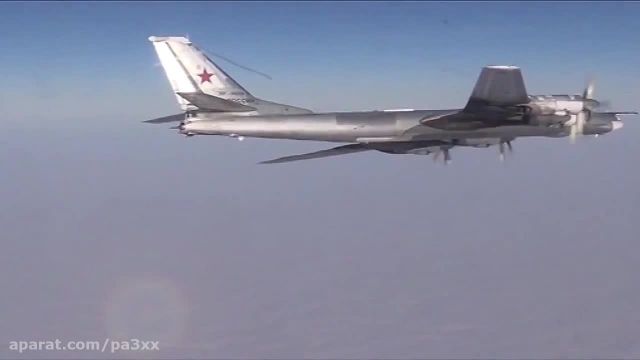 اسکورت بمب افکنهای روسیه توسط اف 14 تامکت ایرانی HD720p