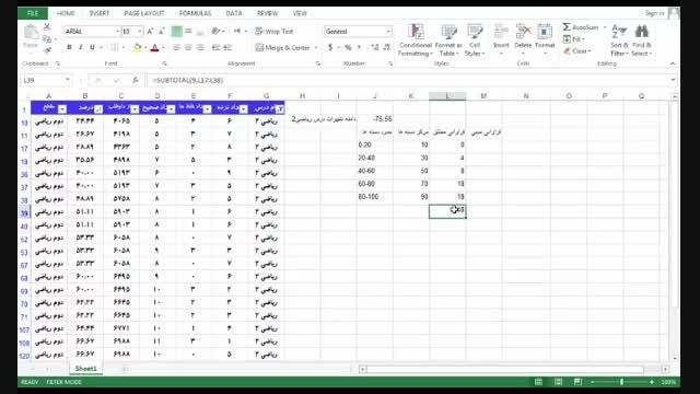 آموزش غیرحضوری پروژه آمار با Excel