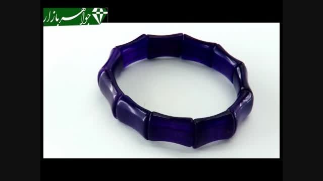دستبند جید تراش خاص و درشت زنانه - کد 6967