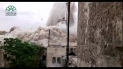 لحظه انفجار هتل کارلتون در حلب