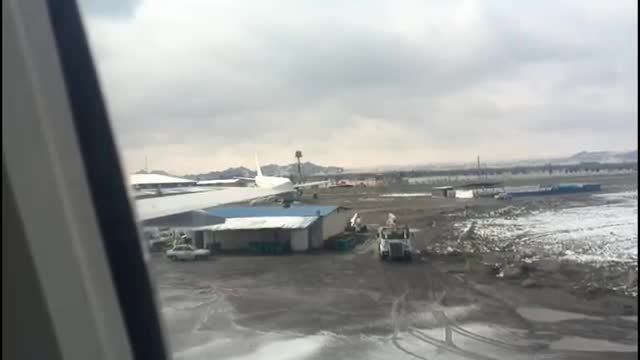 یخ زدایی ، خزش و تیک آف هواپیمای A306 هواپیمایی ماهان