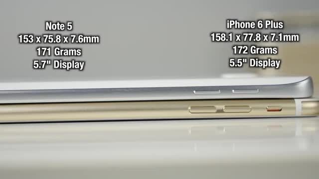 مقایسه کامل دو گوشی Galaxy Note 5 و iPhone 6 Plus