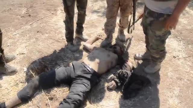 هلاکت تروریست سوری توسط مردان عراقی در سوریه