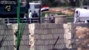 هدف قرار گرفتن سرباز ارتش سوریه توسط تک تیرانداز