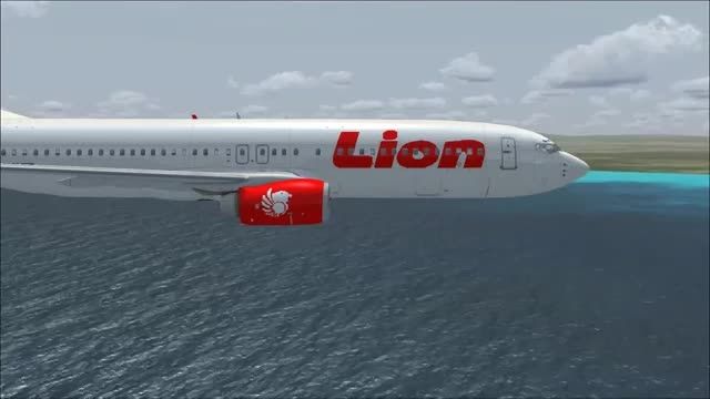بازسازی سقوط LionAir B737 در شبیه ساز - JUSTFLY.IR