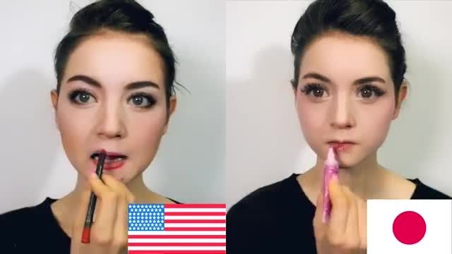 آرایش آمریکایی VS ژاپنی
