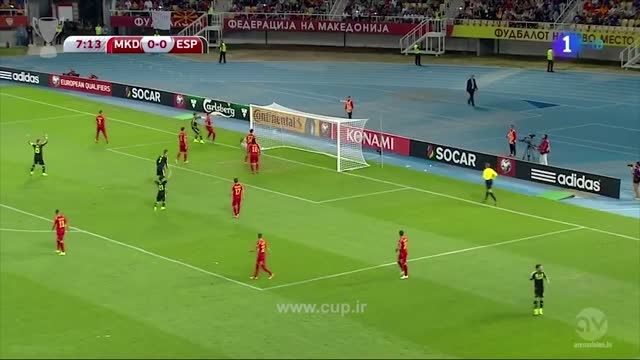 خلاصه بازی؛ اسپانیا ( 1 ) - مقدونیه ( 0 ) / یورو 2016