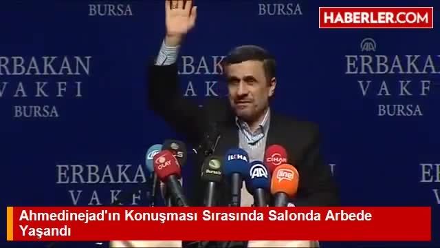 تلاش برای بر هم زدن سخنرانی احمدی نژاد در ترکیه