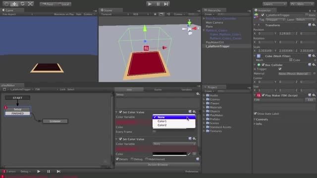 PlayMaker Tutorial - Platform Color Change