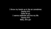 Taio Cruz - Dynamite - with the right lyrics on screen
