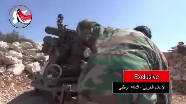 حمله نیروهای دفاع وطنی با BTR 82A به تروریست های تکفیری