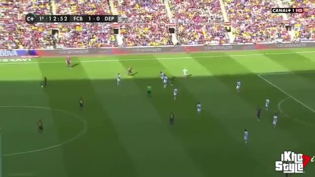 حرکت تکنیکی نیمار در بازی : بارسلونا - دپورتیوولاکرونیا