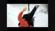parkour  in winter