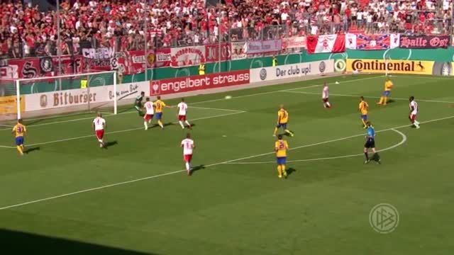 جام حذفی آلمان : برانشوآینگ 1 - 0 هالشچر