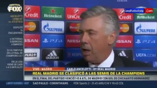 مصاحبه کارلو آنجلوتی بعد از بازی رئال مادرید و اتلتیکو
