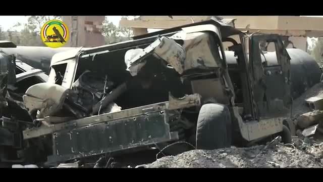 تجهیزات داعش در آتش خشم نیروهای مردمی خاکستر شد