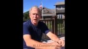 ریختن آب سرد روی سر آقای جرج دبلیو بوش...!