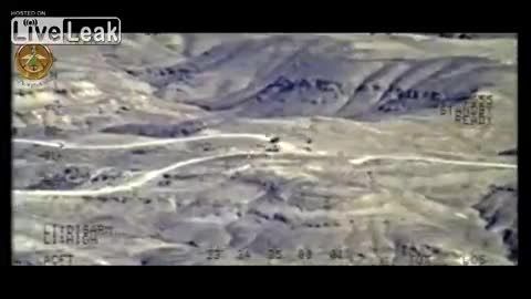 شلیک های زیبا جنگنده عراق بر سر داعش در صلاح الدین