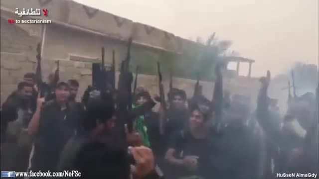 شادی ابوعزرائیل و نیروهایش بعد از آزادسازی کامل بیجی
