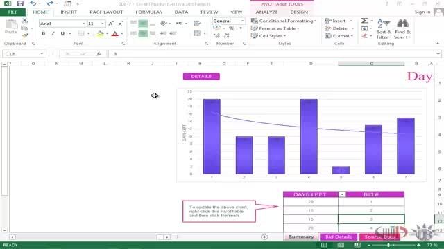 آموزش Excel 2013 داتیس - انتخاب یک جلوه برای کارپوشه