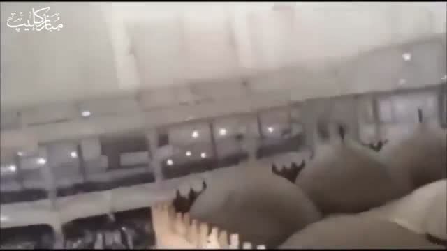 لحظه ی سقوط مرگبار جرثقیل در مسجد الحرام