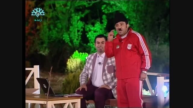 بازی فوتبال بین حامد امجدی و مش اسماعیل در یازگئجه لری