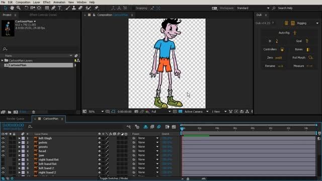 Inverse Kinematic Animation with DUIK in After Effects