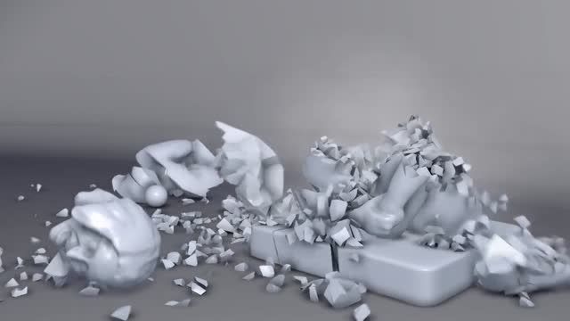 Shattering a Statue Using Bullet Physics in Maya