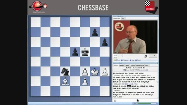 فیلم وسط بازی شطرنج،فیل در برابر اسب chessok.ir