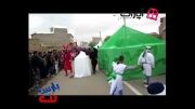 آتش زدن خیمه تعزیه زنجان شهرستان خرم دره