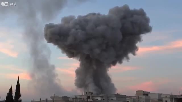انهدام خانه عملیاتی تروریست ها توسط جنگنده سوخو 24