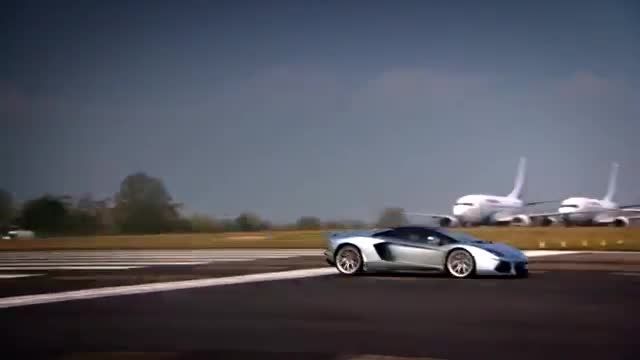 دونات با لامبورگینی Aventador در برنامه Fifth Gear