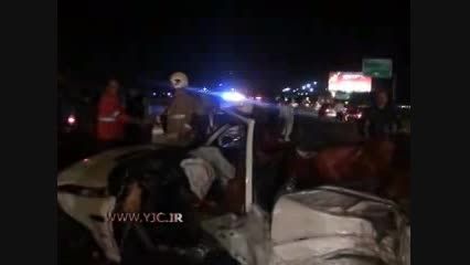 تصادف شدید BMW در اتوبان همت - ایران جیب