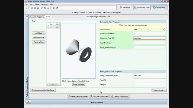 Specs and Catalogs Editor in Plant 3D (Part 4) -21