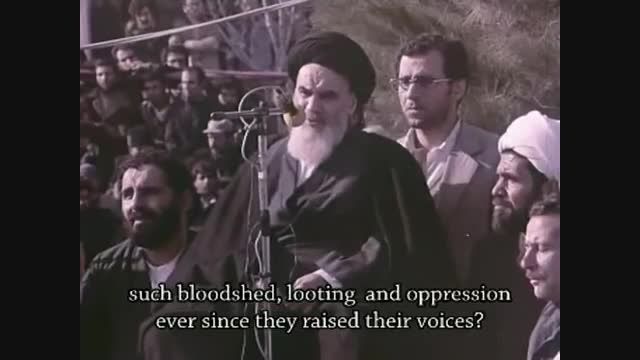 سخنان امام خمینی (ره) در بدو ورود به ایران در بهشت زهرا