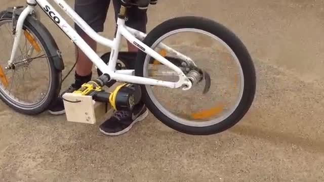 الکتریکی کردن دوچرخه با دریل شارژی!