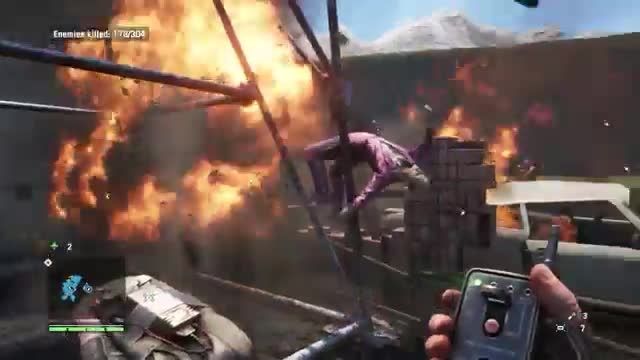 Far Cry 4 Map Editor Madness - Rhino Run, Bear Fights,