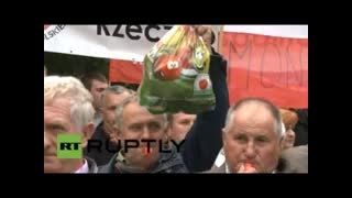 تظاهرات سیب در لهستان