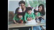 عکس جومونگ در کنار همسر و سه قلوهایشان :))