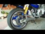 yamaha xjr 1300 (tuned ~ 150hp/ps) first little soundcheck exhaust pipe